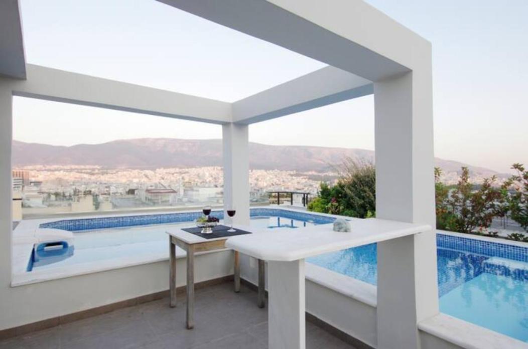 Athens Lycabettus Hill Penthouse, Private Roof Garden & Pool Διαμέρισμα Εξωτερικό φωτογραφία